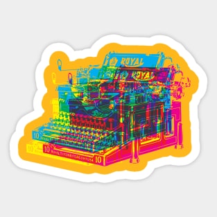 OLD CMYK LAPTOP Sticker